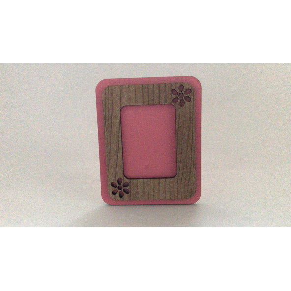 Vesikalık Resim Çerçevesi Ahşap İşlemeli - Resim 3