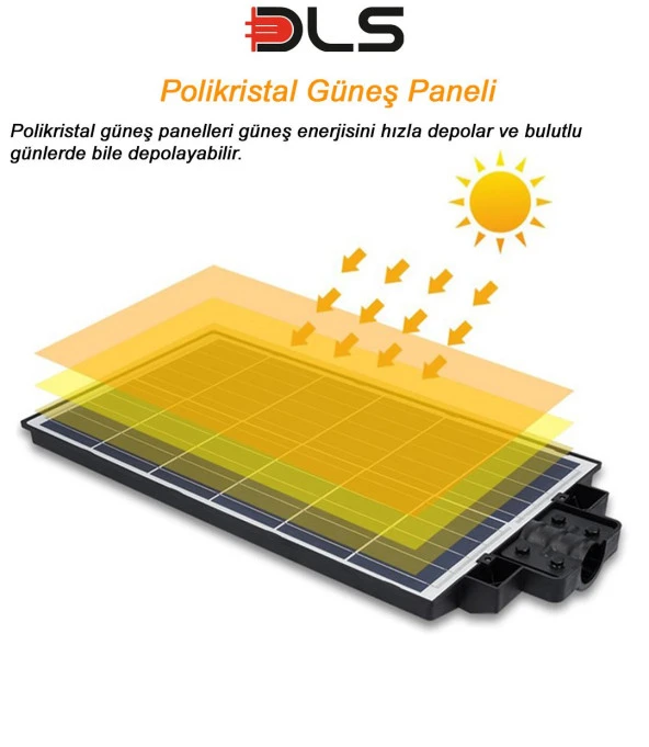 600 Güneş Enerjili Solar Bahçe Çevre  Lambası DLS - 4