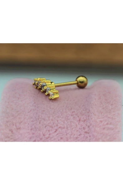 Cerrahi Çelik Tragus, Kıkırdak, Helix 8 Mm Piercing (ÇİFT TARAFLI AÇILABİLİR) - 2