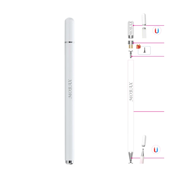 Dokunmatik Tablet Telefon Kalemi +1 Yedek Uç Renk Geçişli Passive Stylus Bilgisayar Kalem - 2