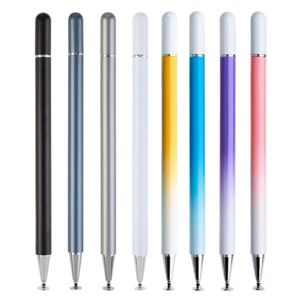 Dokunmatik Tablet Telefon Kalemi +1 Yedek Uç Renk Geçişli Passive Stylus Bilgisayar Kalem