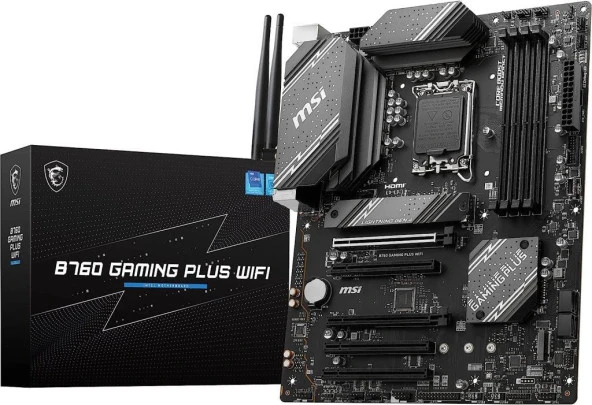 MSI B760 Gaming Plus Wi-Fi Intel LGA1700 DDR5 Micro ATX Anakart - TEŞHİR