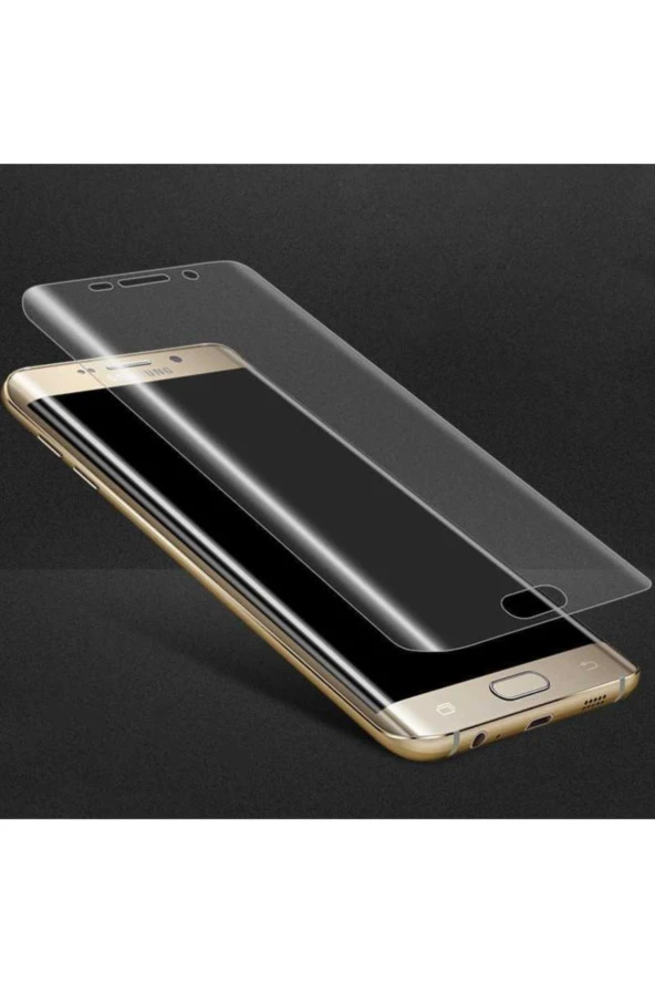 Samsung Galaxy S7 Edge Uyumlu  Tam Kaplayan Kırılmaz Esnek Süper Pet Ekran Koruyucu - 2