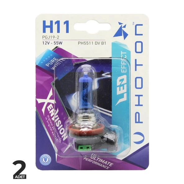 Photon Diamond Xen Vision 12V Beyaz Ampul H11