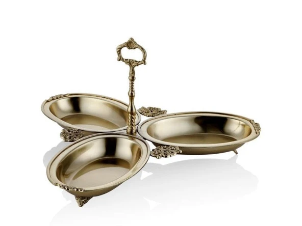 LAMEDORE BLACK PEARL 3 LÜ GOLD ÇEREZLİK