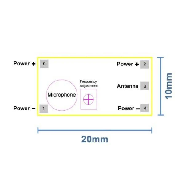 Kablosuz FM Verici Modülü 88-108MHz ürün görseli