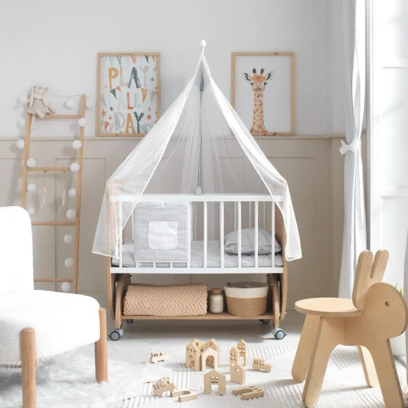 Fantastic Fb112 50x90 Tekerli Sepet Anne Yanı Beşik - 3