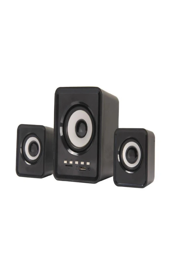 TORİMA D23 Siyah Bluetooth Hoparlör 3.5mm Jack Kablolu Bilgisayar Hoparlörü - 2