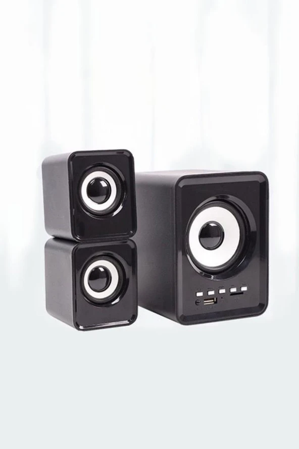 TORİMA D23 Siyah Bluetooth Hoparlör 3.5mm Jack Kablolu Bilgisayar Hoparlörü - 5