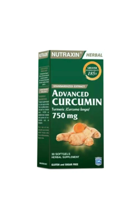 Nutraxin Advanced Curcumin 750mg 30 Softjel