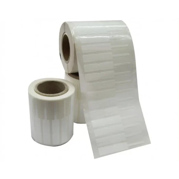 KUYUMCU ETİKETİ 10MMX72MM (İTHAL) 1250LİK KUYRUK KISMI YAPIŞKANSIZ
