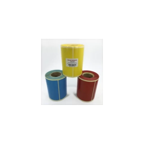 RENKLİ KUŞE ETİKET 150X100 200´LÜ (SARI)