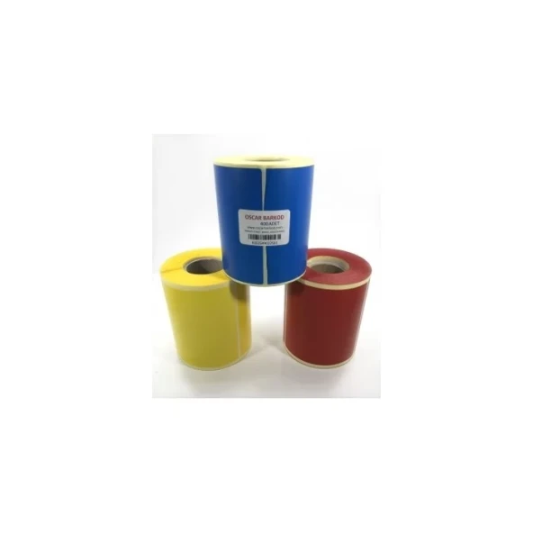 RENKLİ KUŞE ETİKET 100X100 400´LÜ (MAVİ)