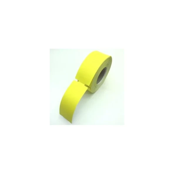 TERMAL KARTON RAF ETİKETİ SARI KENARI ÇENTİKLİ 100X38 350 Lİ