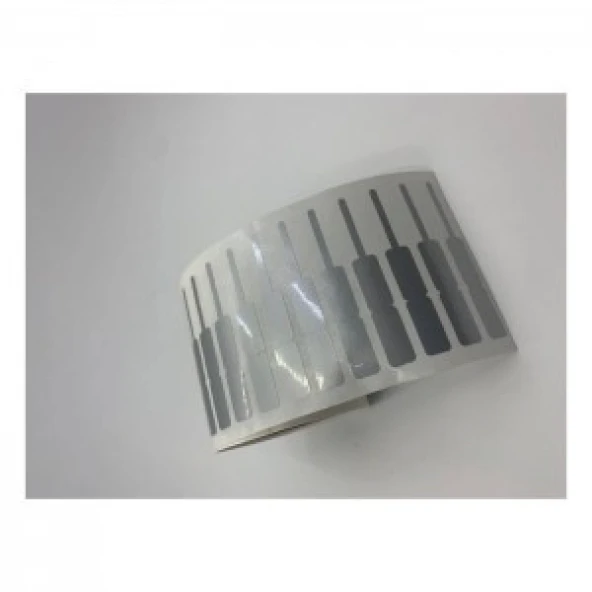 10 X 72 KUYUMCU ETİKETİ SİLVER P.P 1.250 ADET (İTHAL)