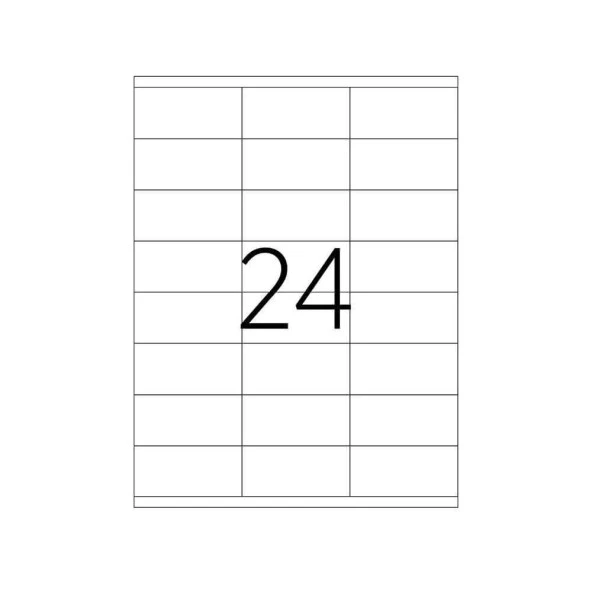 Tanex Laser Etiket Kod 2324 70mm x 35mm - 3