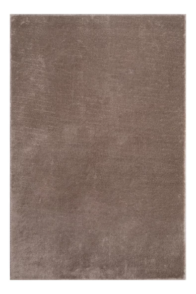 Dekoratif Puffy Peluş Yumuşak Yıkanabilir Kaymaz Taban Kesme Halı Yolluk Vizon - 4