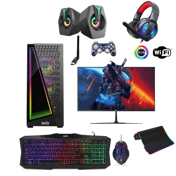 İzoly N12X 22M İ5-3470 16GB 256GB SSD 1TB HDD GT 740 4GB 22" Oyuncu Masaüstü Bilgisayar