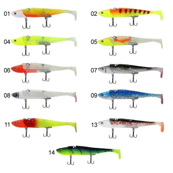 Captain 3532 Fukima Soft 11cm Levrek Silikonu Suni Balık