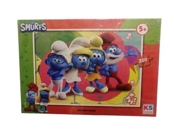 Ks Games Puzzle 200 Parça Şirinler Puzzle - 1