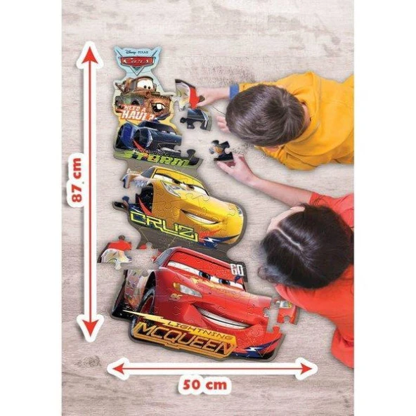 KS Puzzle 52 Parça Cars XL Çerçevesiz Puzzle - Resim 2
