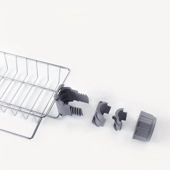 Sunup Ayarlanabilir Kurulum İstemeyen Mutfak Ve Banyo Organizer Tek Kat Demir Raf Paslanmaz Çelik - 4