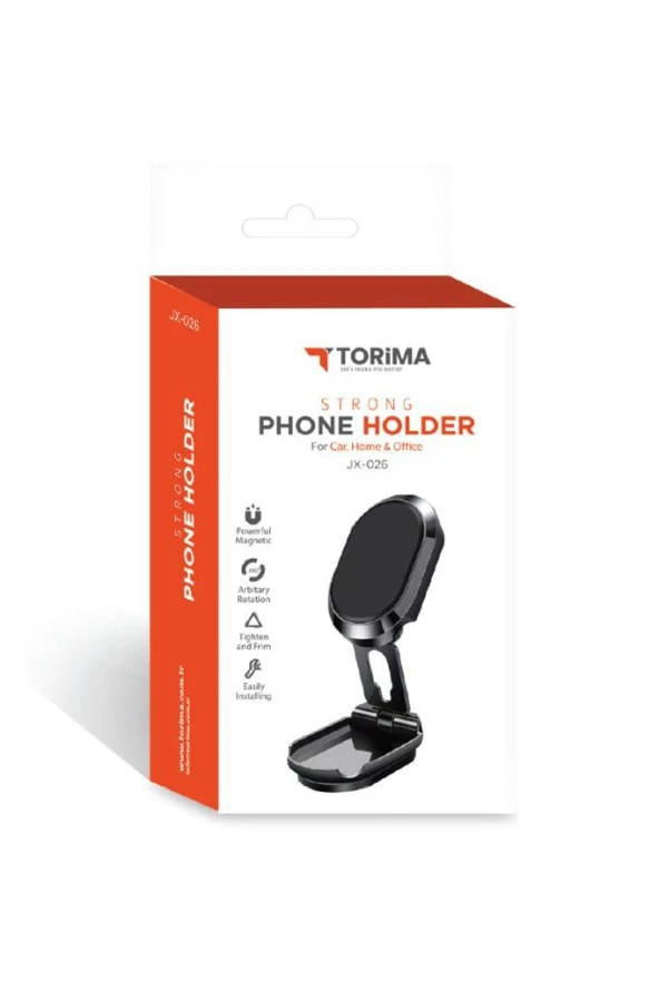 Torima JX-026 Ayarlanabilir Portatif Telefon Tutucu Masaüstü Telefon Standı Siyah - Resim 2
