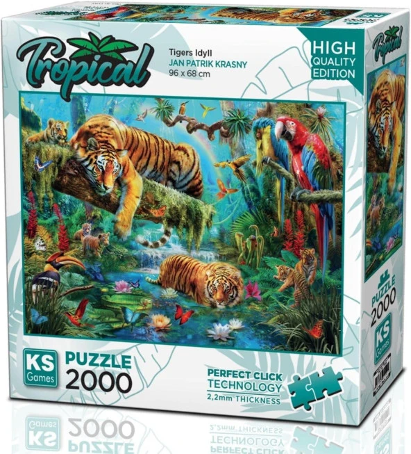 Ks Games Puzzle Tigers Idyll Kaplanlar 2000 Parça Puzzle ürün görseli
