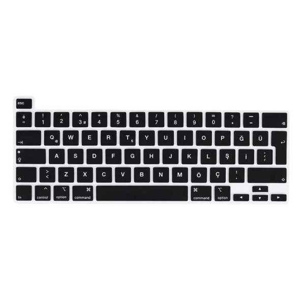 Vendas Apple Macbook 16' Touch Bar A2141 Uyumlu Klavye Koruyucu Silikon Ped