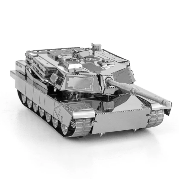 DIY 3D Metal Puzzle Bulmaca ABD M1 Abrams Tank Hediyelik Maket