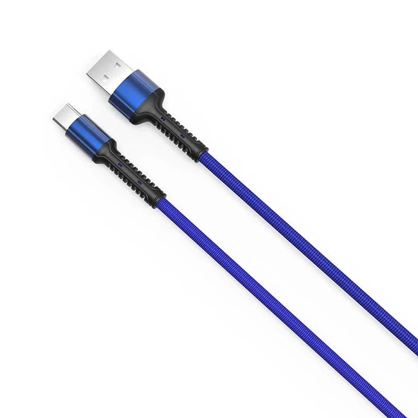 Vendas Zore-LS64 Type-C Usb 2 Metre 2.4A Quick Charge Data ve Şarj Kablosu