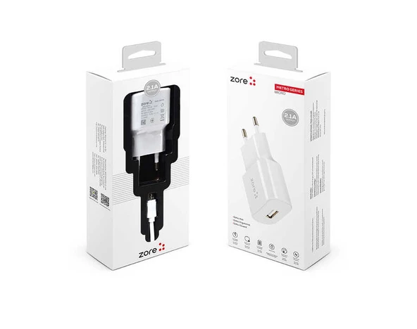 Vendas ZR-TC01 Zore Metro Serisi 2.1A Micro USB Hızlı Şarj Destekli Şarj Aleti