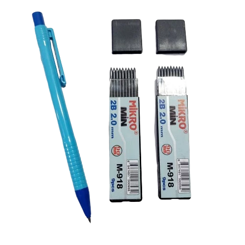 2.0 Mm Kalın Uçlu Versatil Kalem 1 Adet Ve 2.0 Mm Kalın Uç Siyah 2 paket - 2