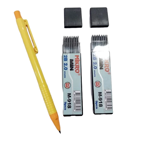 2.0 Mm Kalın Uçlu Versatil Kalem 1 Adet Ve 2.0 Mm Kalın Uç Siyah 2 paket - 4