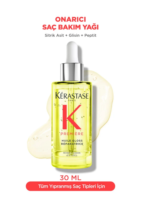 Kerastase Premiere Huile Gloss Reparatrice Yoğun Parlaklık Veren Onarıcı Saç Bakım Yağı 30 ml