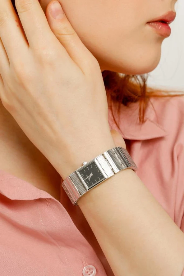 Noi Siyah Kadran Gümüş Kordon Kadın Kol Saat - 2