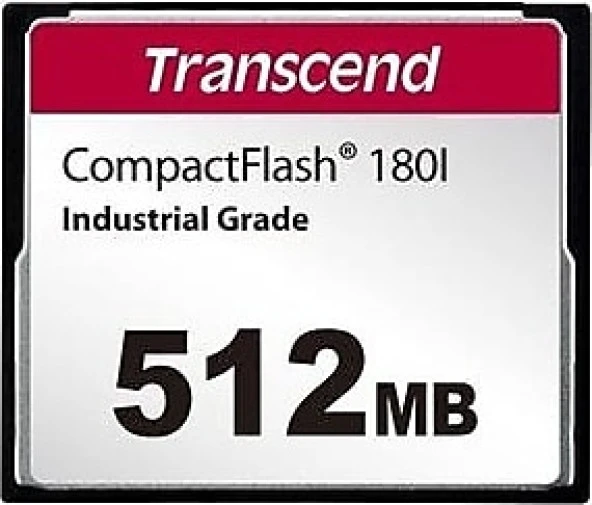 TRANSCEND - TS512MCF180I 512MB CF180I Industrial Hafıza Kartı