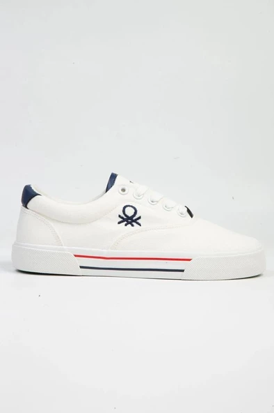 BENETTON BNİ-10091 UNİSEX İTHAL SNEAKERS KETEN SPOR AYAKKABI - 2