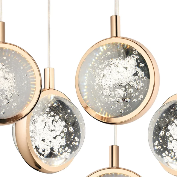 A-628-6YG ALTILI YUVARLAK AVİZE - Resim 2