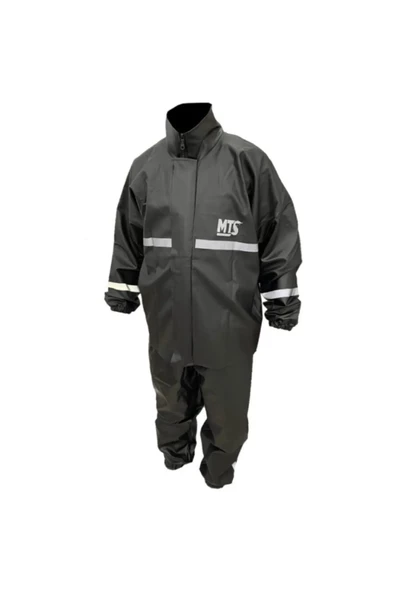 Mts Motosiklet Yağmurluk Pvc Dikişsiz Alt-Üst Takım Siyah-Fluo - 2