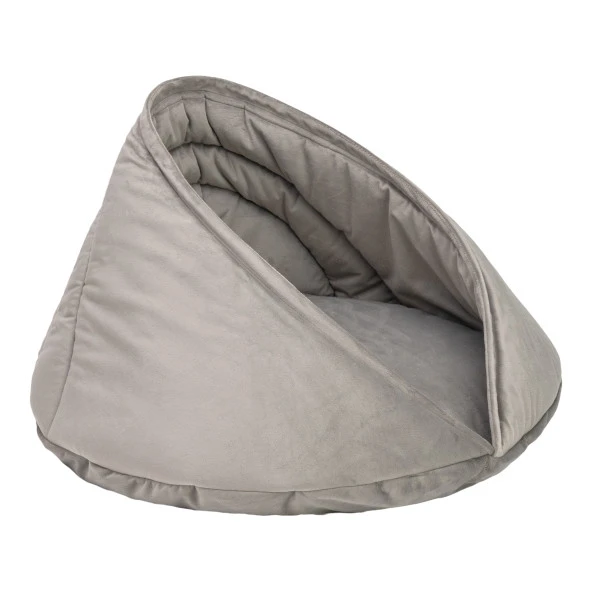 Pet Comfort Oyster Kedi/Köpek Yatağı, Gri 55x55x32cm - Resim 2