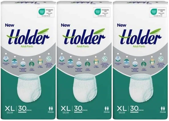 Holder Emici Külot Hasta Bezi Extra Large-XL 90 Adet (3PK*30)
