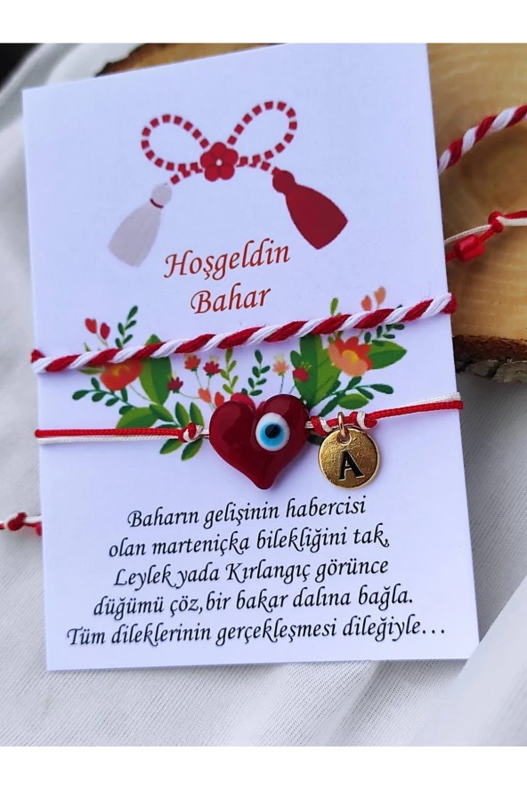 Marteniçka Temalı, Bahar Şans ve Dilek Bilekliği 2'li (KADINLAR GÜNÜ)