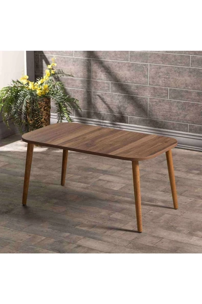 Orta Sehpa Ahşap Torna Ayak Kare - Resim 2