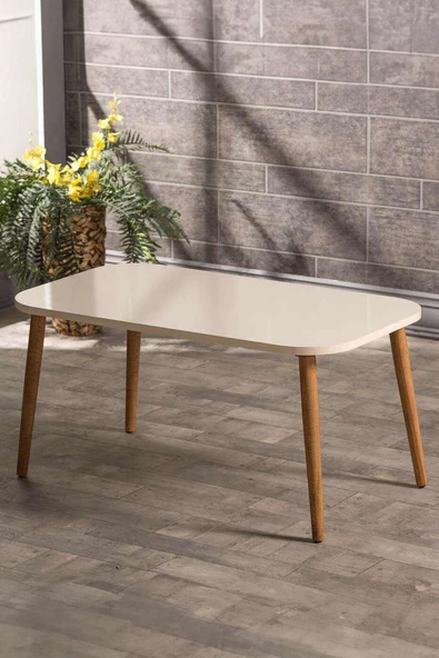 Orta Sehpa Ahşap Torna Ayak Kare - Resim 6