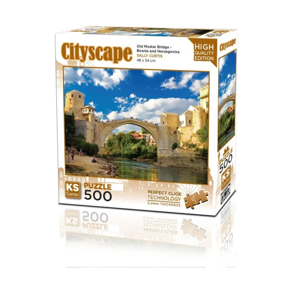 Ks Games Old Moster Bridge Bosna Hersek 500 Parça Puzzle