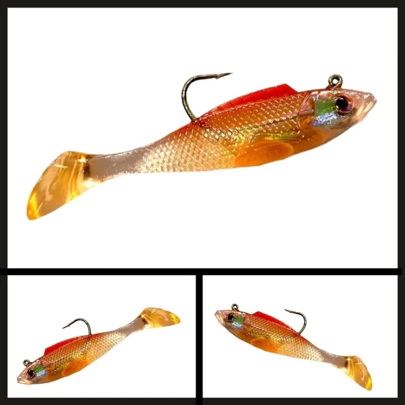 Uyguna-Yakala 11.5 Cm H38 6673  Silikon Balık-YEM.252 - Resim 2