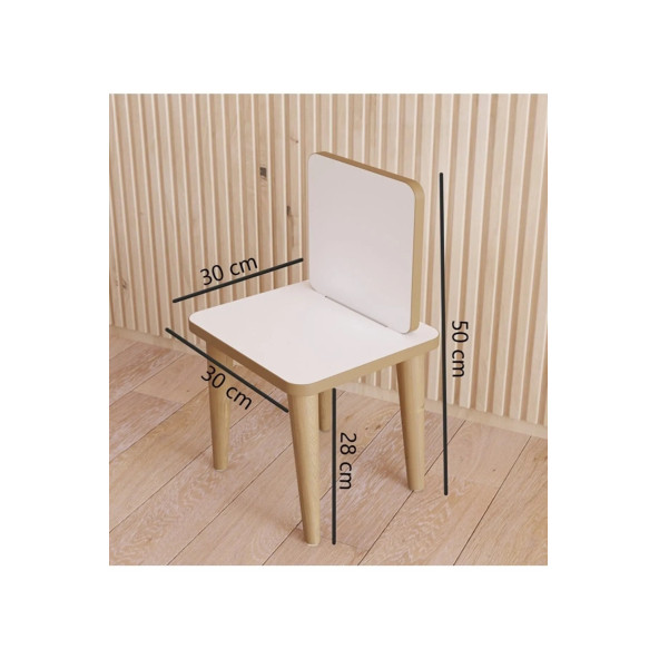 Yüceer Home Montessori Çocuk Masa Sandalye Aktivite Masası Çalışma Masası Sandalye Takımı - 3