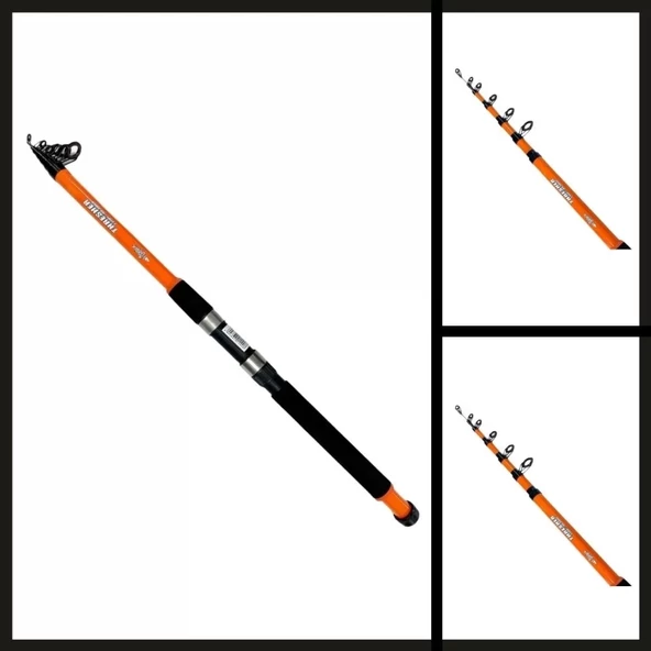 Uyguna-Yakala 3.60 Mt 100-300 Atar Thresher Teleskopik Kamış-AMS.011 - Resim 2