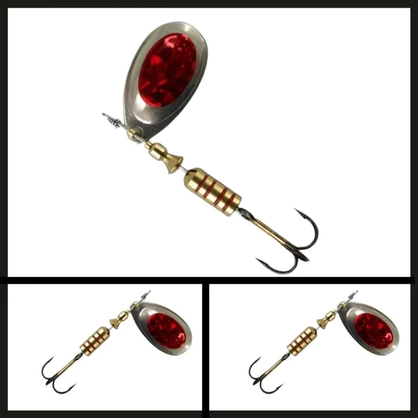 Uyguna-Yakala No:2 Tondo Alpha Gümüş/kırmızı-KAŞ.251 ürün görseli